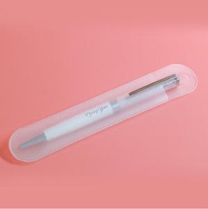 環境にやさしい柔らかく透明なつや消し鉛筆ケース絶妙な万年筆シングルペンホルダープラスチックペンパッキング - Product Image 4