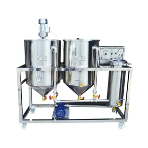 Small Scale Mustard Linseed Crude Edible oil Refinery Machine