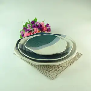 New Ceramic Clay plates wholesale Chinaware plates Dishes and plates