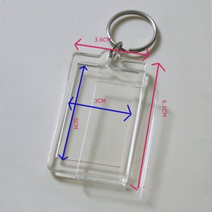 Llavero Acrílico Transparente de Calidad con Espacio para Insertar Foto o Imagen, Personalizable con Logotipo - Product Image 4