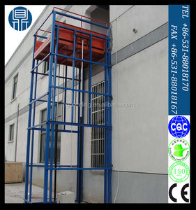 Vertical raíl principal de carga de plataforma elevadora hidráulico/carga ascensor - Product Image 4