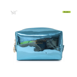 Sáng Bóng Màu Xanh Tùy Chỉnh Ly Hợp Du Lịch Trang Điểm Mỹ Phẩm Set Bag Đối Với Quà Tặng - Product Image 2