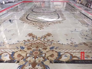 Đá Cẩm Thạch Huy Chương Bằng Tia Nước Mô Hình Gạch Cho Sàn Thiết Kế Hình Ảnh - Product Image 2
