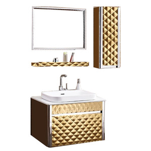 فوشان الجملة الذهب الحمام الغرور الجدار علقت خزانة جانبية - Product Image 1