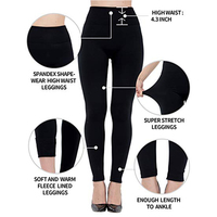 Leggings Femme Chauds Doublés Polaire Taille Haute Grossiste – Leggings Thermiques Hiver Opaque sans Couture pour Femme