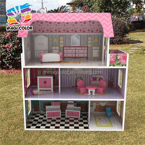 Vente en gros de jolis ensembles de jouets pour filles, kits de maisons miniatures en bois, nouveau design, kits de maisons miniatures en bois pour enfants W06A235 - Product Image 4