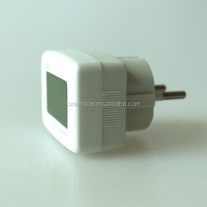 Voltímetro Digital con enchufe europeo CA 110V 220V, Monitor de potencia de 80-300V con Panel <span class=keywords><strong>LCD</strong></span> - Product Image 4