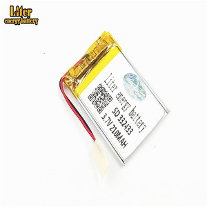 Small rechargeable <strong>3</strong>,7 V Li-ion LiPo battery 332433 210 mAh for toys - Product Image 3