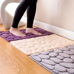 i@home simple cobblestone carpet bedroom water absorbing material non slip bath mat