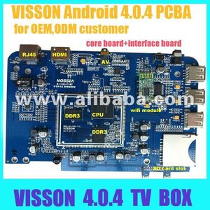 Boîtier TV Amlogic M3 Cortex A9 Google Android 4.0 avec Wi-Fi, compatible avec la Lituanie et la Lettonie, avec DDR3 512 Mo, mini lecteur HDD <span class=keywords><strong>T</strong></span> - Product Image 1