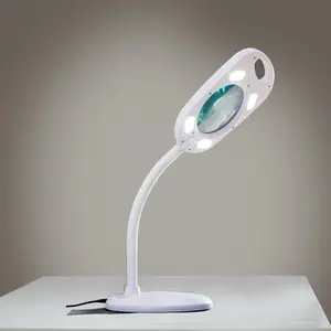 Top Quality European Simple Design Plastic Portable Magnifying Desk Lamp