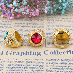 YWMT 2019 Wholesale Exaggerated Royal Zircon Gemstone <strong>Ring</strong> <strong>Arabic</strong> Gold <strong>Ring</strong> for Men - Product Image 5