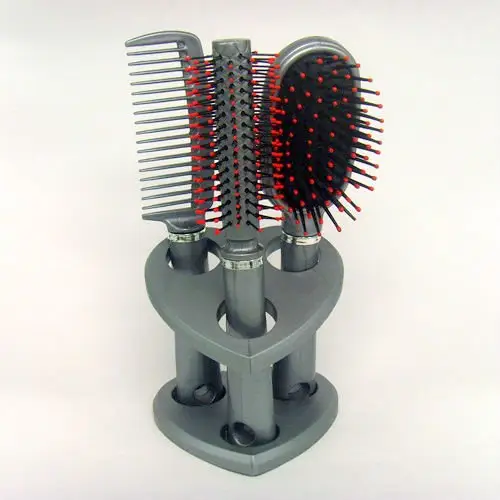 Set Sisir Rambut Plastik, Peralatan Salon Rambut Murah Bagus Set Sisir Rambut Kecantikan Mode 3 Buah