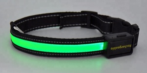 <span class=keywords><strong>Collar</strong></span> de perro intermitente LED recargable USB para mascotas a la moda con carga de batería Solar Material de nailon Cierre de hebilla Uso en todas las estaciones - Product Image 6