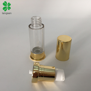 Gold Color 5ml Empty Refillable Airless Vacuum Pump Cream Lotion Bottles Cosmetic <strong>Travel</strong> Bottles Toiletries <strong>Liquid</strong> <strong>Container</strong> - Product Image 4