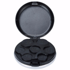 Porte-monnaie rond <span class=keywords><strong>en</strong></span> aluminium, boîte <span class=keywords><strong>de</strong></span> rangement pour pièces <span class=keywords><strong>de</strong></span> monnaie, porte-monnaies, pour voiture et maison - Product Image 3