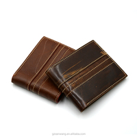 Dompet Pria Senwang Desain Fashion, RFID, Ritsleting, Kancing, Motif Karakter, Panjang Pendek, Kulit Berlapis Lilin