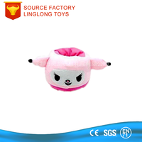 OEM Présentoir en peluche personnalisé 3D avec animal de bande dessinée Support pour téléphone grenouille en peluche Support pour téléphone portable grenouille rouge