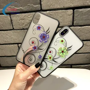 手机配件为 iPhone XS Max 案例定制花蝴蝶钻石高清晰的手机封面, 哑光 Fundas de Celulares