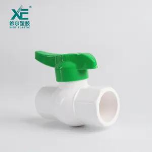 Válvula de bola de agua Octagonal de pvc, excelente presión normal, de 1/2 "-2", directa de fábrica