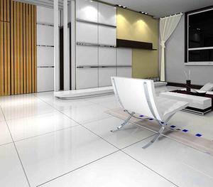 Beyaz Seramik Karo 60x60 Parlak Yüzey Süper Beyaz Porselen Karo Tasarım Kat - Product Image 4