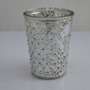 เซี่ยงไฮ้ Linlang ขายร้อน 16oz สี Hobnail Emboss เทียนแก้ว Jar เทียน - Product Image 4