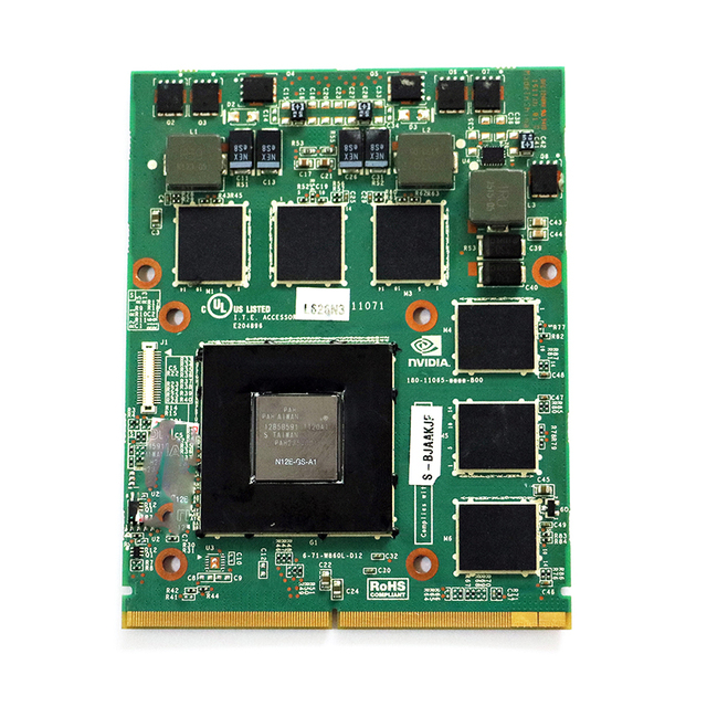 Original GTX560M GTX 560M Video Card With X-Bracket for DELL M17X M18X for MSI 16F1 16F2 N12E-GS-A1 DDR5 1.5GB Graphics Card