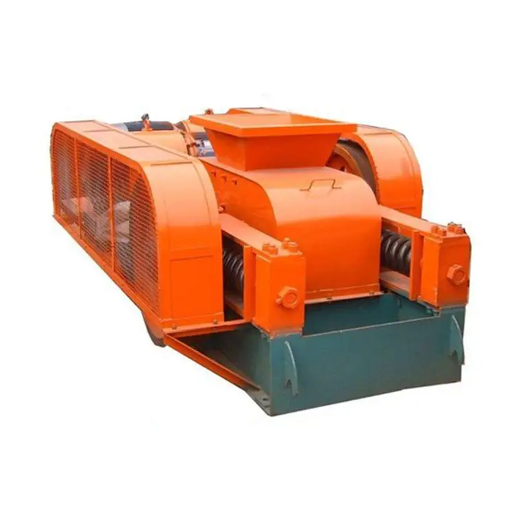 Professional steel geared and smooth roll crusher rock stone tooth double roller roll crusher