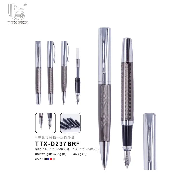 TTX Deluxe באיכות גבוהה מתכת מותג מותאם אישית לוגו מזרקת עט עבור חברה