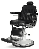 Fauteuil de Barbier Moderne et Chaise de Salon pour la Coiffure, Utilisation Extérieure, Cuir PU, Mobilier Commercial à Vendre