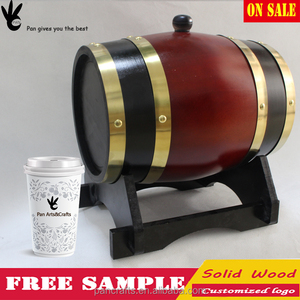 Barril de madera de madera del <span class=keywords><strong>grano</strong></span> de café envasado barril pintura a <span class=keywords><strong>pistola</strong></span> barril de vino - Product Image 4