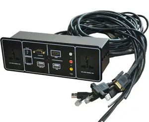 Montaggio a pannello rj45 USB + alimentazione + RJ45 + VGA + AV prese per montaggio su mobili di fabbrica