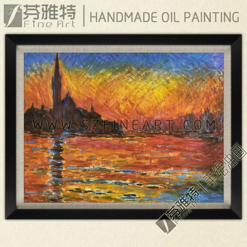 Sinh sản Claude Monet Vải 100% Handmade Ấn Tượng Tranh Sơn Dầu