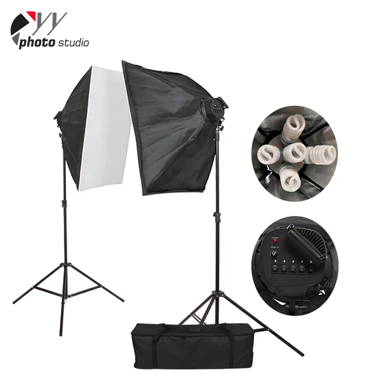 Mini boîte à lumière à 5 têtes pour studio photo, accessoire de photographie, kit d'éclairage continu