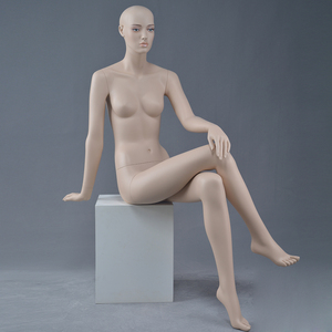 Sexy posant peau comme la fiber de verre moderne unique <span class=keywords><strong>veuve</strong></span> affichage pas cher mannequin assis féminin - Product Image 2
