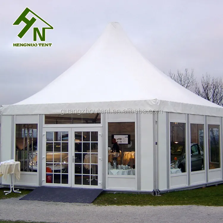 Outdoor Summer Gazebo Tent、White Pvc Fabric Aluminum Frame Pagoda Tent