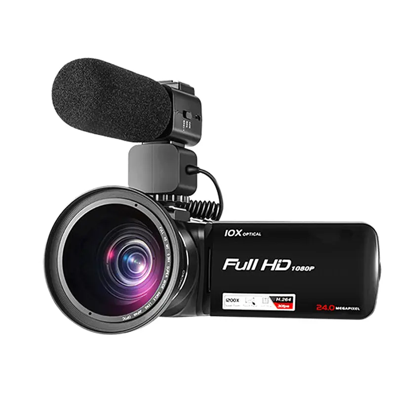 24 Mega Pixel Gloednieuwe Full HD Video Camera 10x Optische Zoom 120x Digitale Zoom 3 "HD Touch Screen