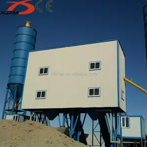 Stationary concrete cement blending mixing equipment specification concrete batching machine