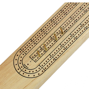 Cổ điển Bằng Gỗ Cribbage Board Game Set 3 Bài Hát với Kim Loại Chốt - Product Image 5