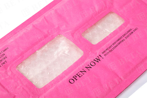 Enveloppes à bulles en kraft de couleur personnalisée, enveloppes rembourrées avec fenêtre pour l'emballage d'expédition professionnel - Product Image 2