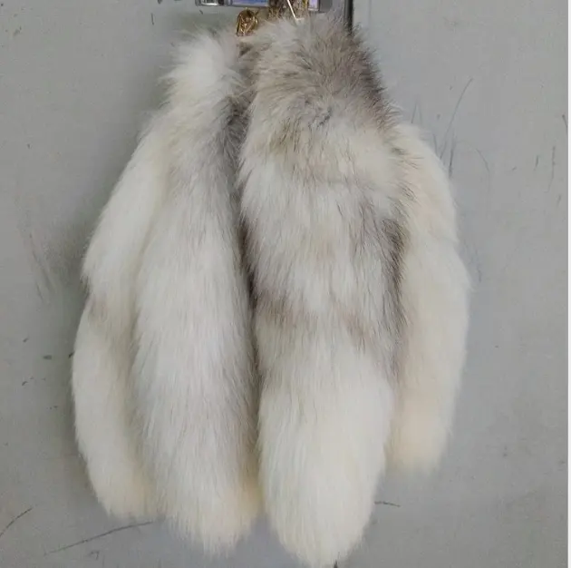 Брелок для ключей с хвостом из натурального меха, брелок с подвеской из натурального Лисьего меха, оптовая продажа
