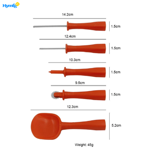 Kit de sculpture <span class=keywords><strong>citrouille</strong></span> pour Halloween, lot de 5 pièces, sans danger pour les enfants, avec motifs, offre spéciale, livraison rapide - Product Image 3