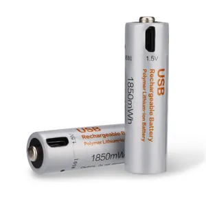 14500 נטענת ליתיום יון 1200 mAh 1850 mAh מיקרו USB 1.5 V סוללות