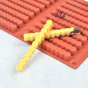 Tongkat keju silikon dapat digunakan kembali dan cetakan Strip coklat untuk memanggang cetakan alat kue makanan jari bayi - Product Image 3