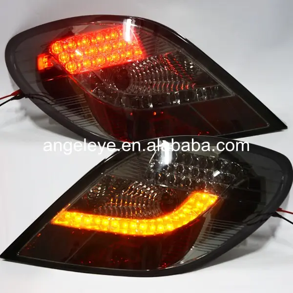 Para PEUGEOT 207 2006-up año luces LED traseras lámpara trasera Smoke Black SN