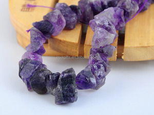 Gema de cristal púrpura Natural de 10-15MM, piedra Natural de amatista cruda sin tratar, cuentas de joyería Diy, venta al por mayor - Product Image 3