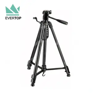 Tabletop Tripod Heavy Duty Silver/black Aluminium Camera Tripod With 3 Way Pan Head Compact Photography Camera Tripod Photo Portable