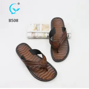 Desain terbaru 2024 sandal selop Pria Sandal pu sandal flip flop desain chappal