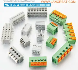 Bloco terminal da mola, bloco terminal da mola pcb, bloco terminal