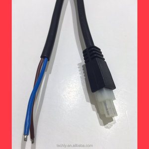 Cordon d'alimentation cc mâle tressé fil de borne plaqué étain 4.2 pas 2 broches connecteur blanc 2X0.75MM pour faisceau de câblage électronique - Product Image 6